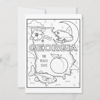 Invitación georgia color me collage