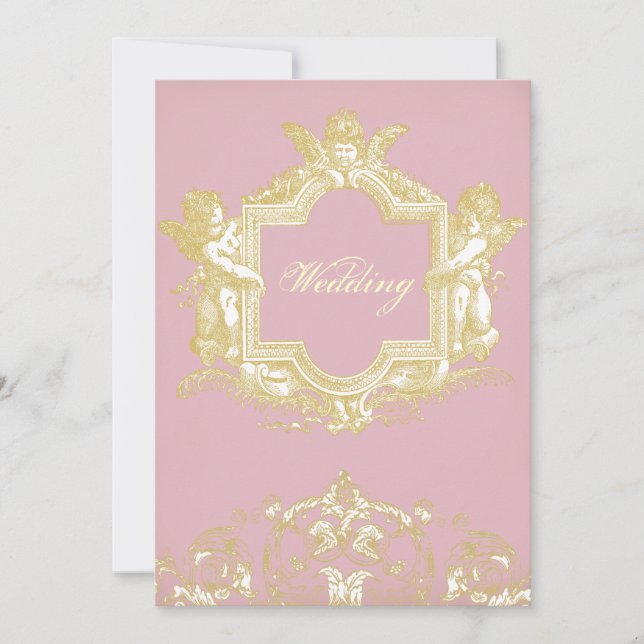 Invitación Georgiana (rosa peón) (Anverso)