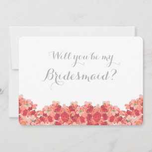 Invitación Geranium Rosa Serás Mi Novia