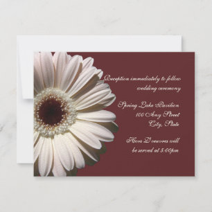 Invitación Gerber Daisy Boda