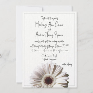 Invitación Gerbera Daisy Boda
