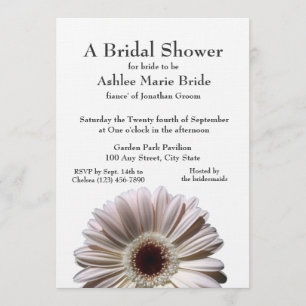 Invitación Gerbera Daisy Bridal Shower