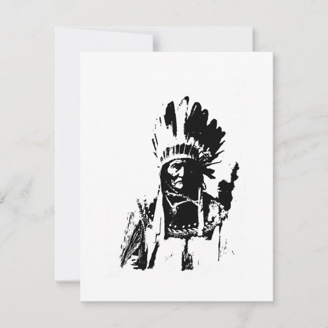 Invitación Geronimo Blanco y Negro (Anverso)