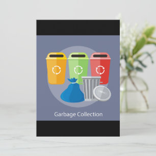 Invitación Gestión de Residuos Recolección de Basura Reciclaj