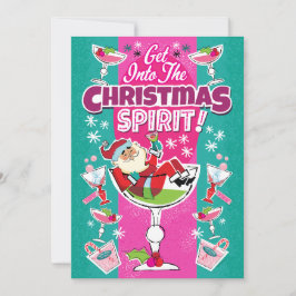 Invitación Get Into The Christmas Spirit Cocktail Party 