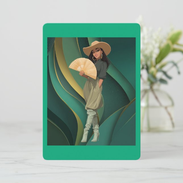 INVITACIÓN GET IT GIRL #2 (Anverso de pie)