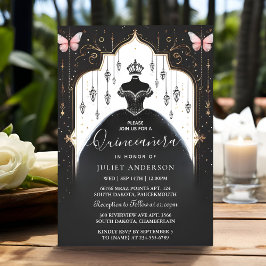 Invitación Get Tiara Family Latina Girly Spanish Quinceanera