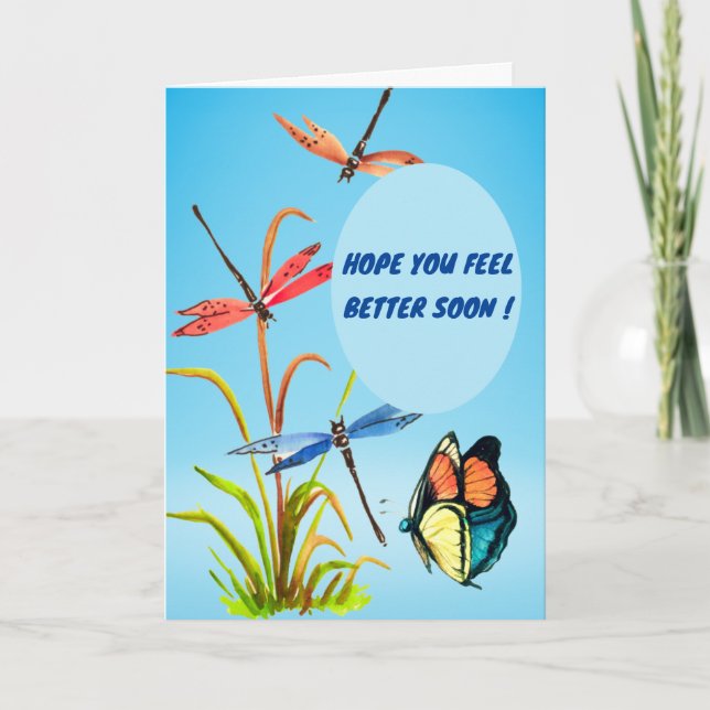 Invitación Get Well Soon! (Anverso)