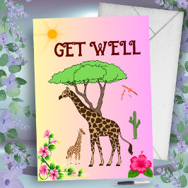 Invitación Get Well Soon! Deseándote una rápida recuperación"