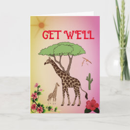 Invitación Get Well Soon! Deseándote una rápida recuperación"