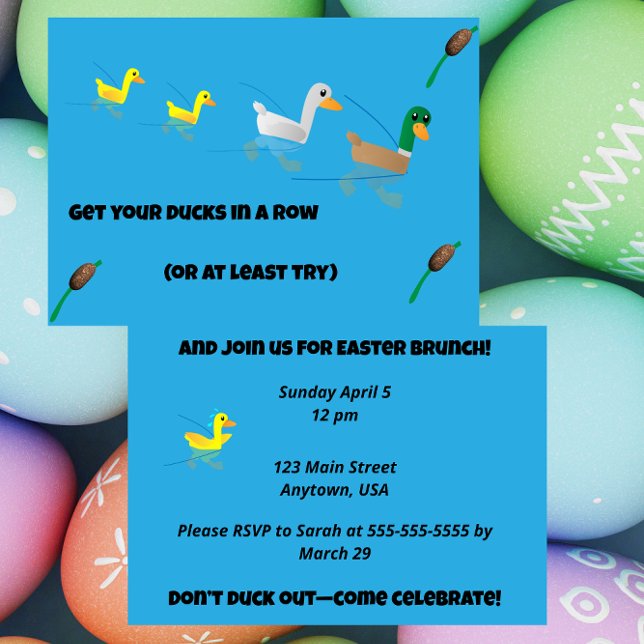 Invitación Get your Ducks in a Row for Brunch (Subido por el creador)