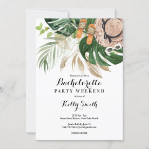 Invitación Getaway de fin de semana de la fiesta de Bachelore