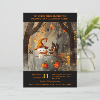 Invitación Ghostly Fun Halloween Party