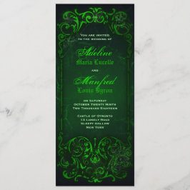 Invitación Ghoulish Green Boda