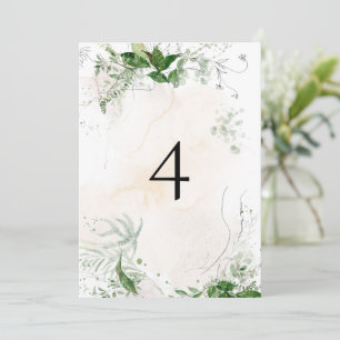 Invitación GIANNA Boho Ethereal Vintage Table Number