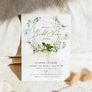 Invitación GIANNA Éterial Greenerenery Garden Bridal Shower