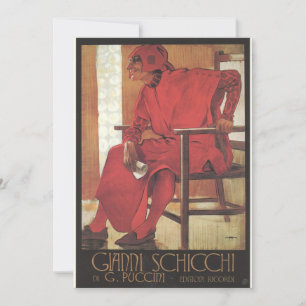 Invitación Gianni Schicchi Poster (Puccini)