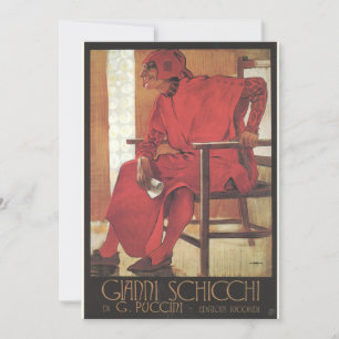 Invitación Gianni Schicchi Poster (Puccini)