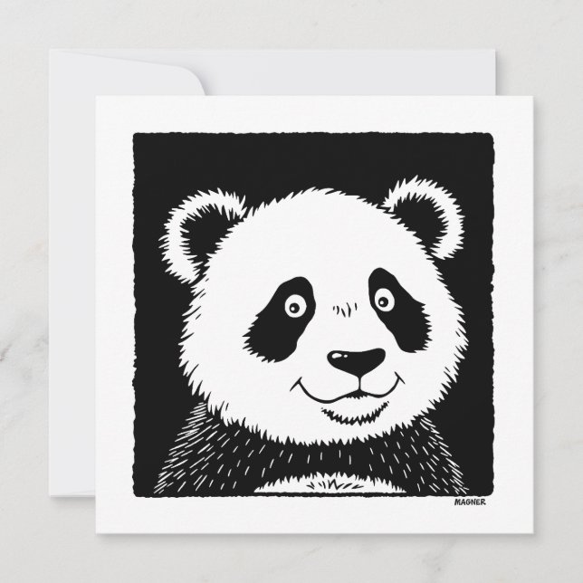 Invitación Giant Panda Bear (Anverso)
