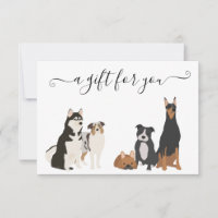 Gift Certificate Dog Grooming Digital Vet Boarding