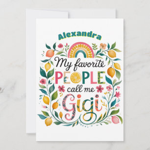 Invitación ❤️ GIGI personalizado regalo Día de la Madre cumpl