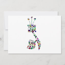 Invitación Gimmel - Letra hebrea