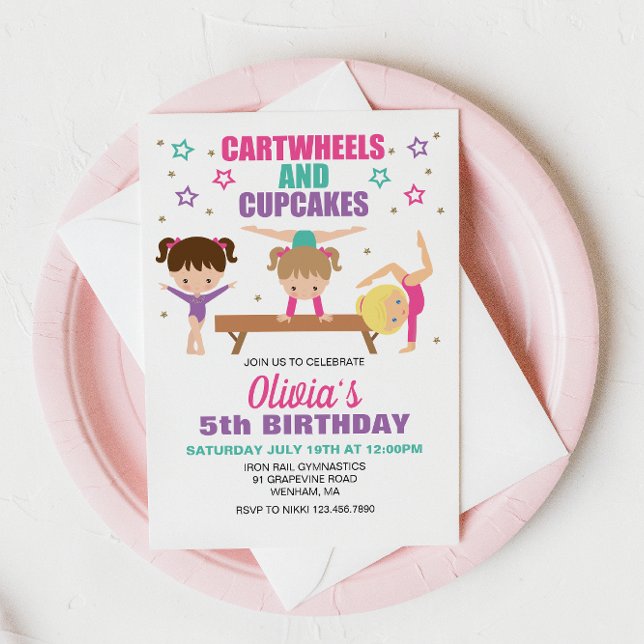Invitación Gimnasia Cárteles y Pasteles Cumpleaños (Subido por el creador)