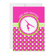 Gimnasia personalizada con puntos de polka verde r