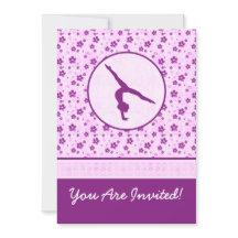 Gimnasia personalizada Purple Heart floral