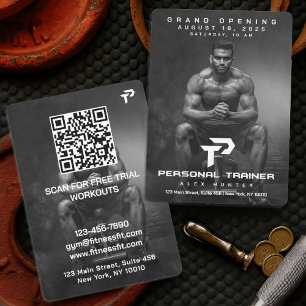 Invitación Gimnasio de entrenador personal Personalizado