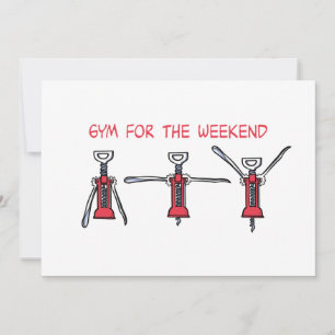 Invitación Gimnasio para el fin de semana