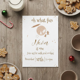 Invitación gingerbread birthday invitation
