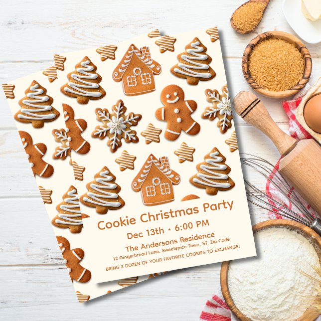 Invitación Gingerbread Cookie Invite (Subido por el creador)