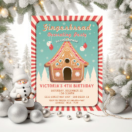 Invitación Gingerbread House Decoró a Navidades Fiesta