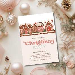 Invitación Gingerbread House Fiesta de Navidades modernos