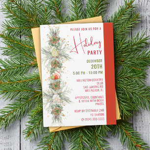 Invitación Gingerbread House Navidades Garland Fiesta
