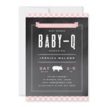 Gingham Baby BBQ Pink Baby Shower
