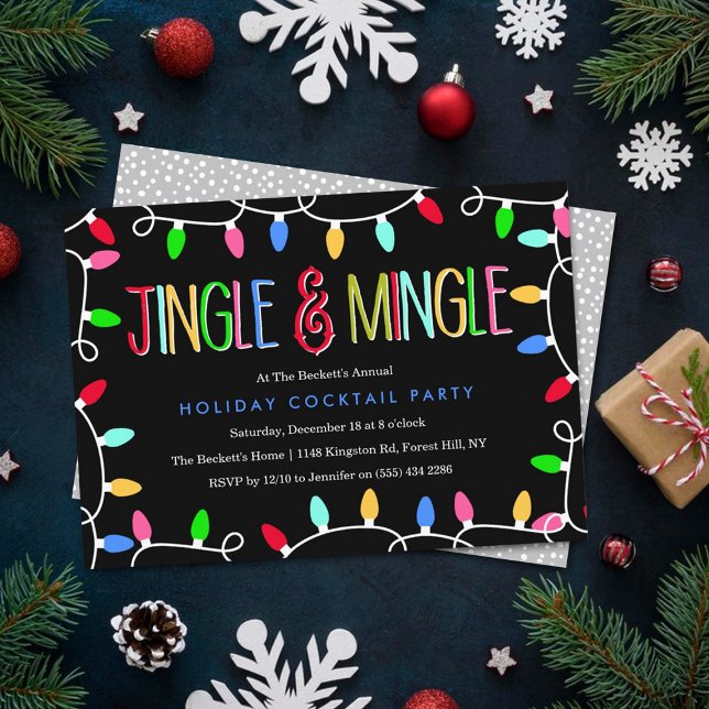 Invitación Gingle y Mingle | Navidades Fiesta de cócteles de  (Subido por el creador)