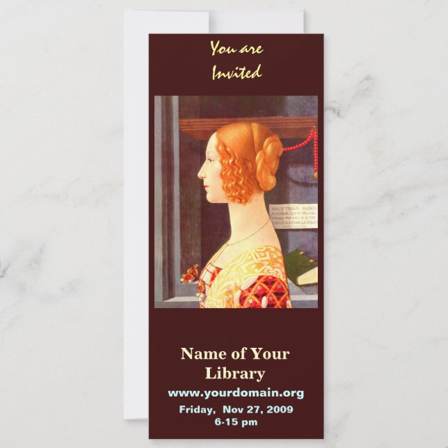 Invitación Giovanna Tornabuoni (Anverso)