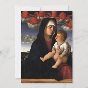 Invitación Giovanni Bellini - Madonna de los Cherubims Rojos