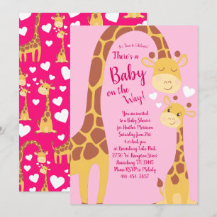 Invitación Giraffe Baby Shower