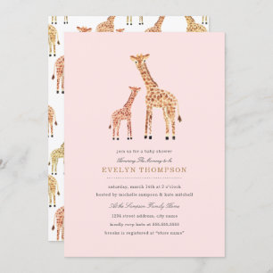 Invitación Giraffe Baby Shower