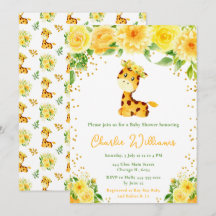 Giraffe Sexo Neutral Baby Shower