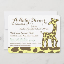 Invitación Giraffe Spots Baby Shower