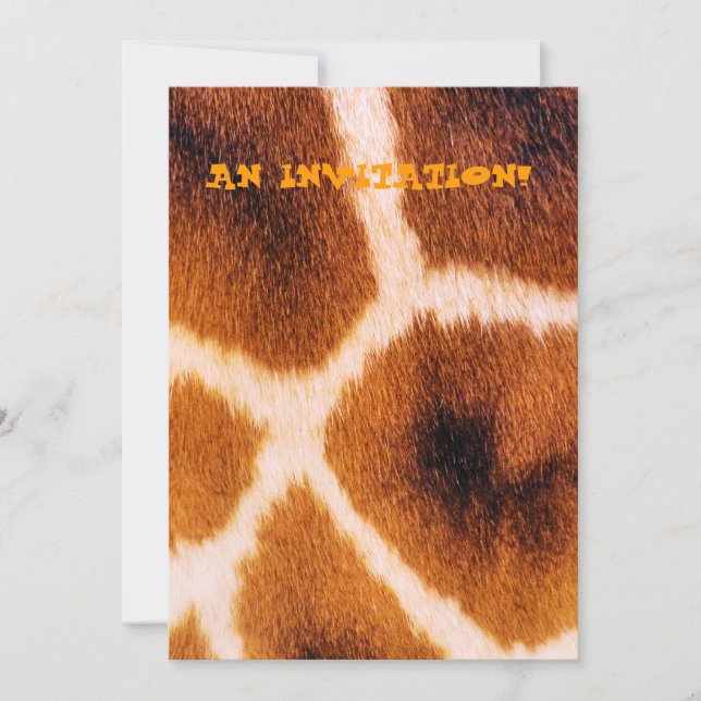 INVITACIÓN GIRAFFES (Anverso)