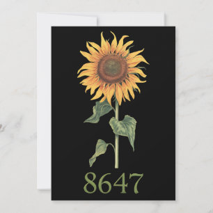 Invitación Girasol 8647 86 47 Sutil Anti Trump Floral Boho