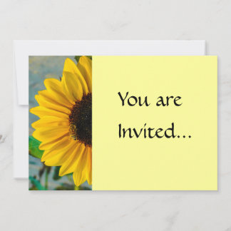 Invitación Girasol con abeja