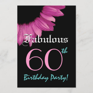 Invitación Girasol fabuloso del rosa de la fiesta de