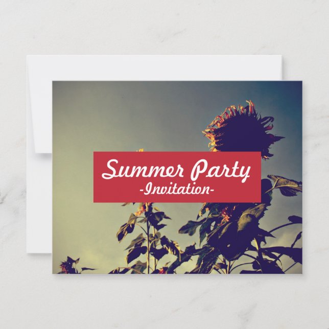 Invitación Girasoles (Anverso)