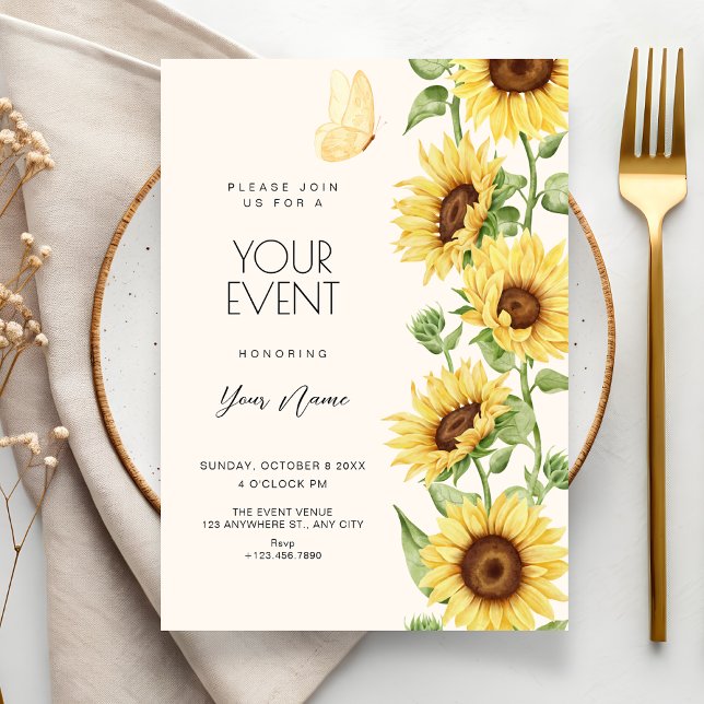 Invitación Girasoles  (Subido por el creador)